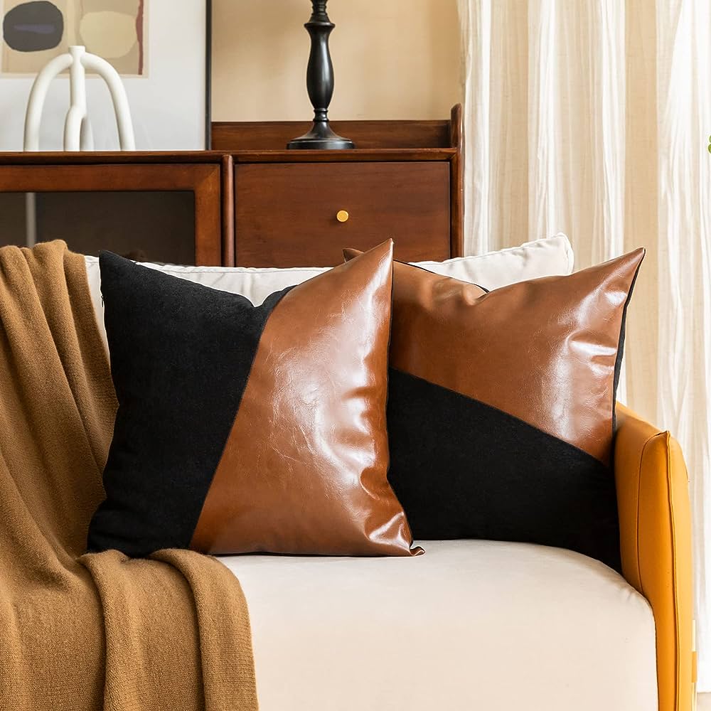 Leather Cushion Covers: Elevating Style and Comfort